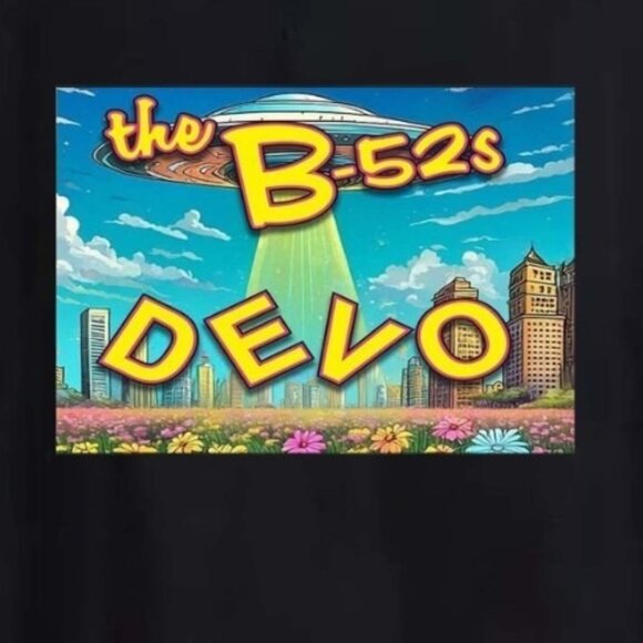 DEVO & The B-52’s Cosmic De-Evolution 2025 Tour T-Shirt, Fan Concert Tee 26 - Picture 2 of 6